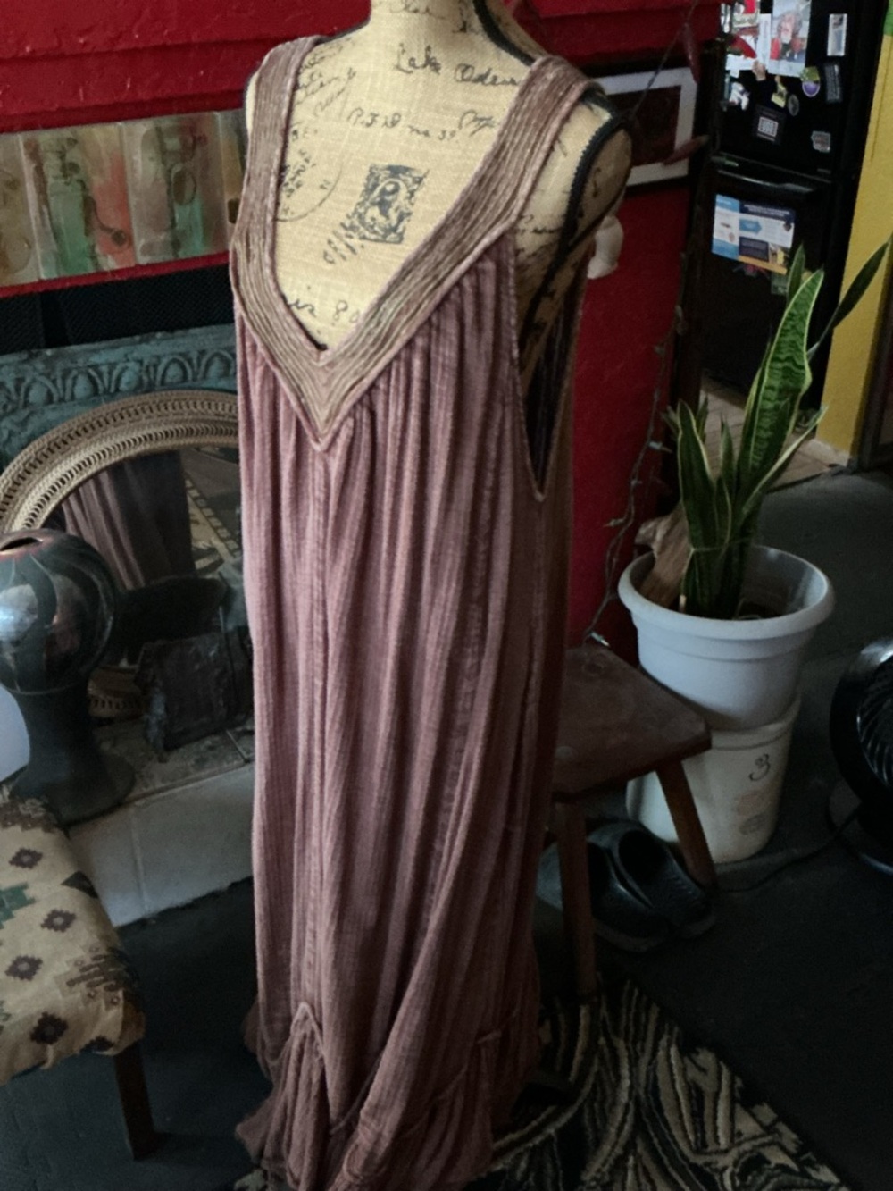Free People Maxi Dress in Brown - Picture 7 of 9